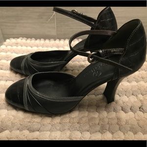 Cole Haan Ankle Leather Buckle Stiletto